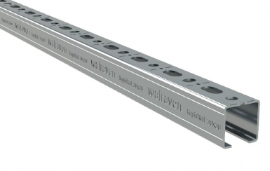 RAIL PERFOURE GALVANISE 41*41*6M