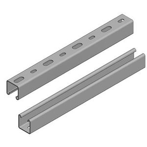 RAIL PERFOURE GALVANISE 41*41*6M